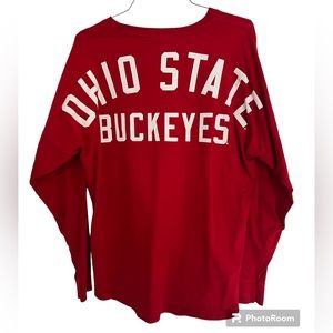 J America Pullover Long Sleeve Jersey Shirt - Ohio State